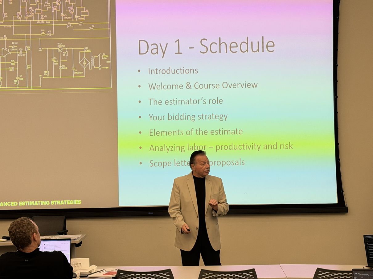 Advanced Estimating September 2026
